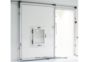 Cold room sliding door