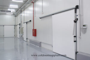 Cold room sliding door