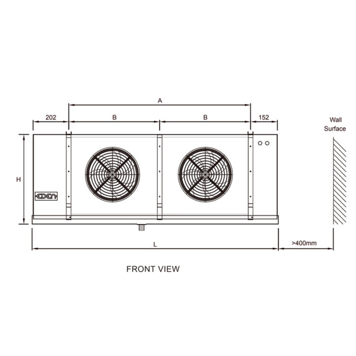 Low Profile Unit Cooler for cold room - Image 3
