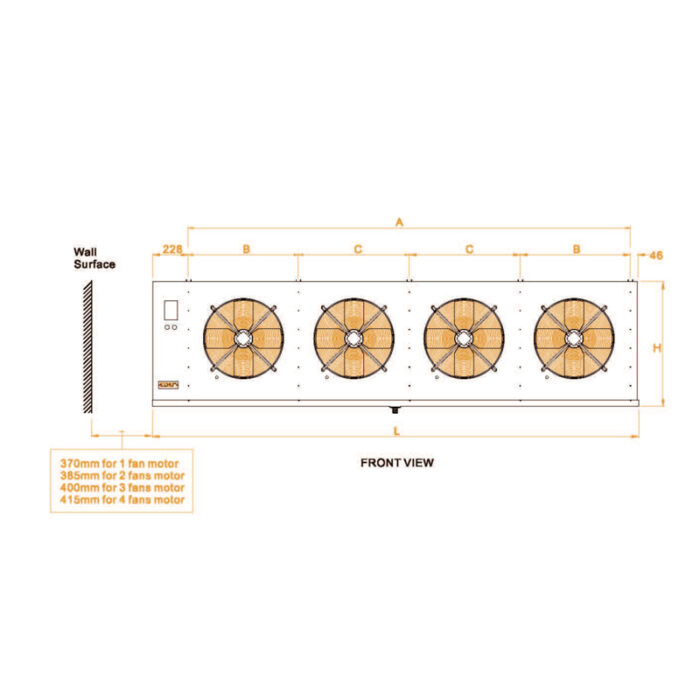 High Profile Unit Cooler used in supermarkets, hypermarkets, logistics - Image 2