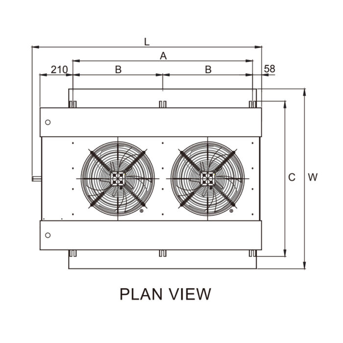 Dual Throw Unit Cooler for cold storage - Image 4