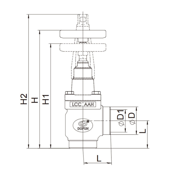 Angle Type PN63 Stop SVD-HA Valve - Image 3
