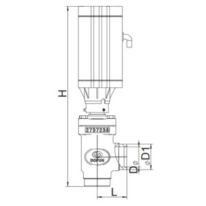  Angle Type Motor Valve