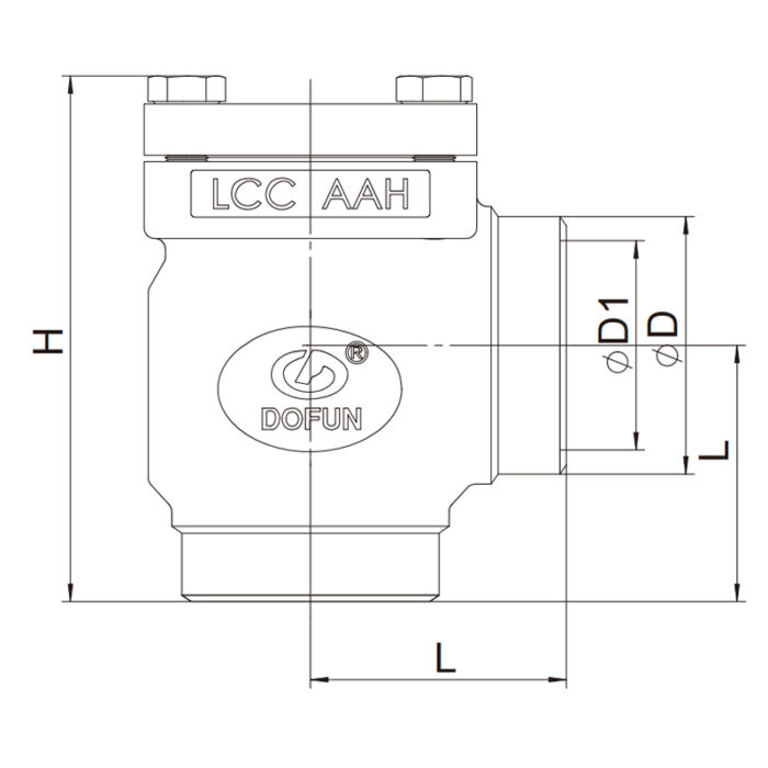 Angle Type PN63 Check CVD-HA Valve - Image 3