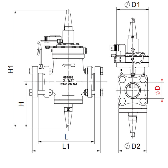 Differential Pressure Regulating DPAV-1N Valve(Solenoid Fully Open) - Image 4