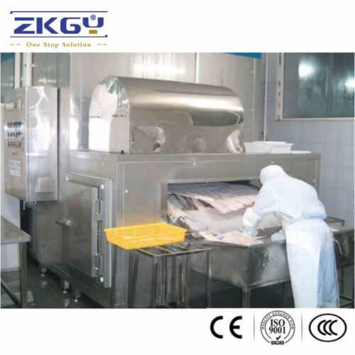 Plate Belt Tunnel Freezer of meats  aquatic products and Certain fruits and vegetables