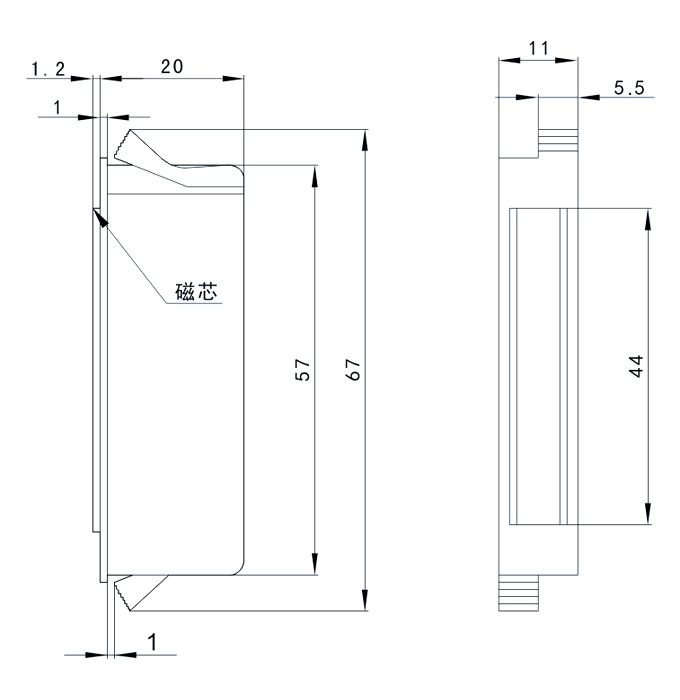 REFRIGERATOR ACCESSORIES(BRACKET) Door Handle KZ-021