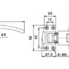 FLAT HANDLE Door Handle-KZ1400 - Image 2