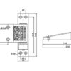 COLD STORAGE HINGE (LIFTING TYPE) Door Handle KZ-202SS
