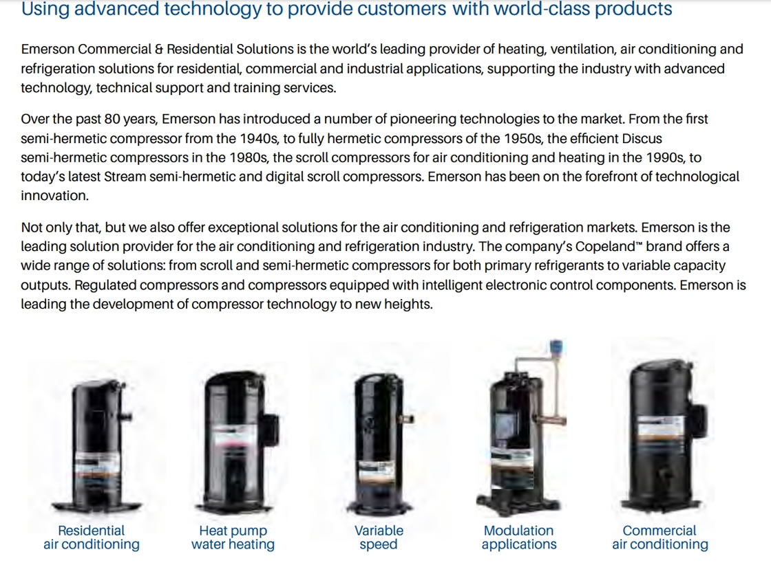 Copeland Scroll Compressor VR Series