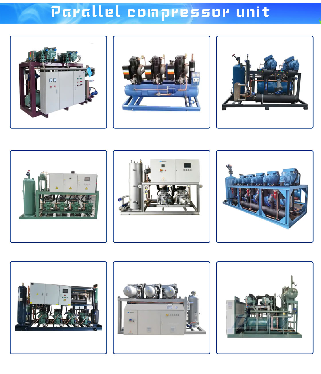 GRB Series Semi-hermetic condensing Units customization needs